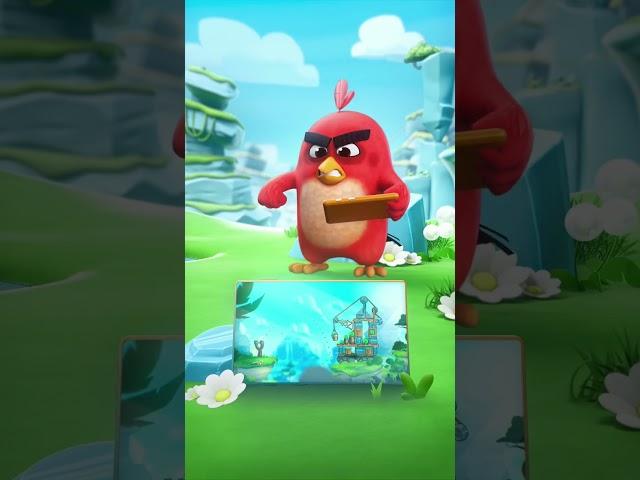 Red playing Angry Birds 2?! #shorts #angrybirds2