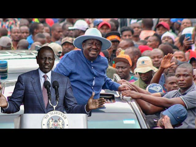 LIVE BREAKING! RAILA AND RUTO GRAND RALLY AT KICC AFTER GRAND ANNOUCEMENT