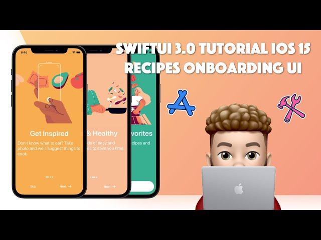 SwiftUI - Recipe OnBoarding UI + Infinite Carousel