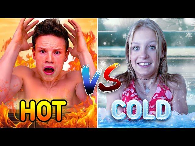 Hot VS Cold Water and Ice Challenge!