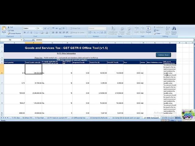 gstr9 hsn summary error correction