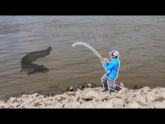 I Caught a MONSTER Catfish at This NEW Spot!!! - The Hunt for a 100LB CATFISH!!