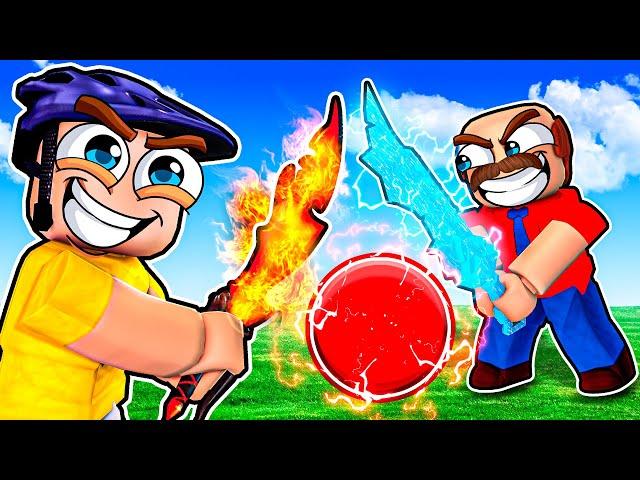 Jeffy vs Marvin BLADE BALL in Roblox!