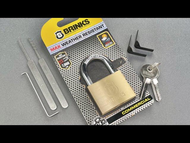 [1345] Opened 3 Ways: Brinks “Commercial” Padlock (Model 671-50001)