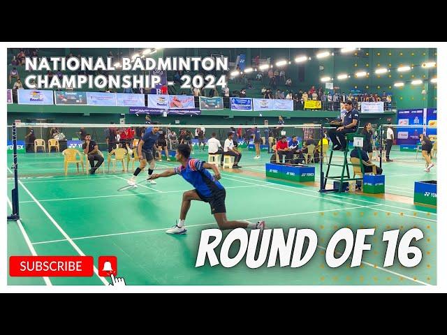 SATHISH KUMAR K Vs DHARSHAN PUJARI || PreQuarterFinal || National Badminton Championship 2024