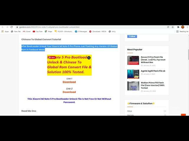 Mi Note 5 Pro (Whyred) BootLoader Unlock Chinese To Global Solution