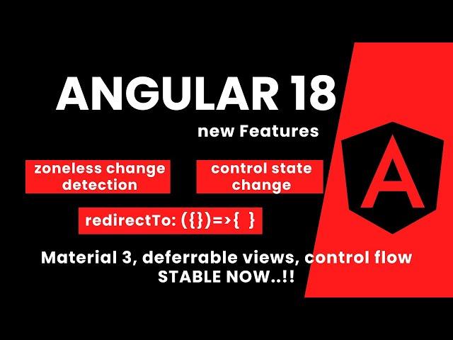 Angular 18 New Feature  | Angular 18