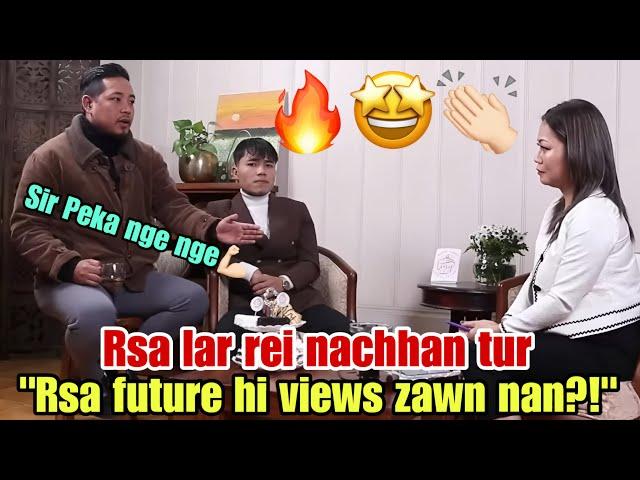 J Lalrosanga lar rei na chhan turSir Peka'n Rsa thlavang a hauh sawizauna(Reaction)