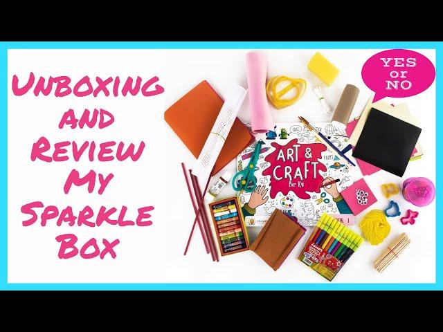 My Sparkle Box | Grade K2 | Art and Craft Box Unboxing and Review | Eduvate | M&P Bliss