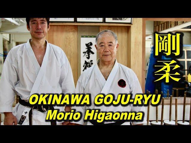 An incredible Karate Master in Okinawa, Morio Higaonna.