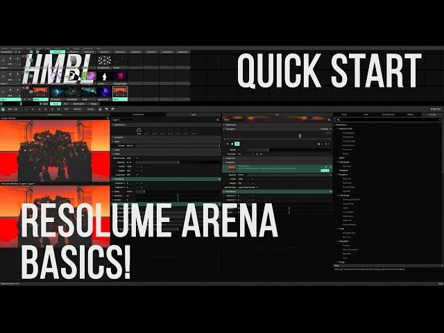 Resolume Arena Basics in 10 MINUTES | Quick Start Guide