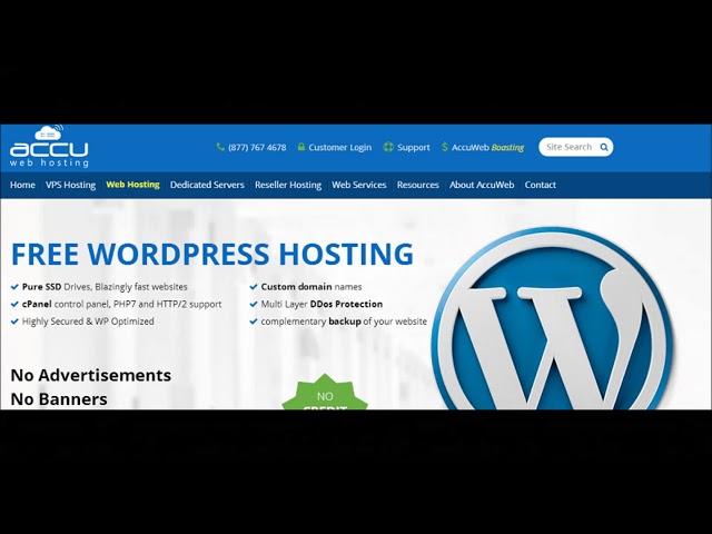 Accuwebhosting - Free Wordpress hosting