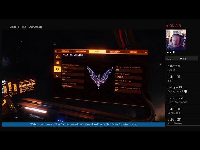 Walkthrough Week: Elite Dangerous Edition.  Guardian Frame Shift Drive Booster Guide.