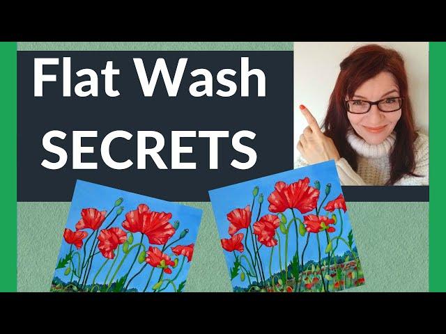 Watercolor Flat Wash (Professional Secrets Anyone Can Use!)