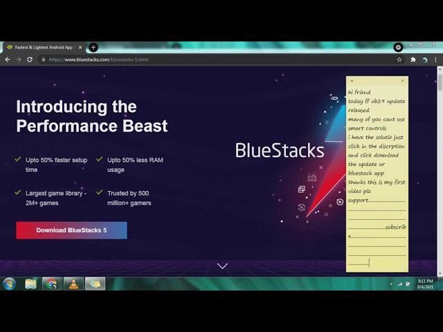 Garena free fire bluestack 5 smart controls not working solution