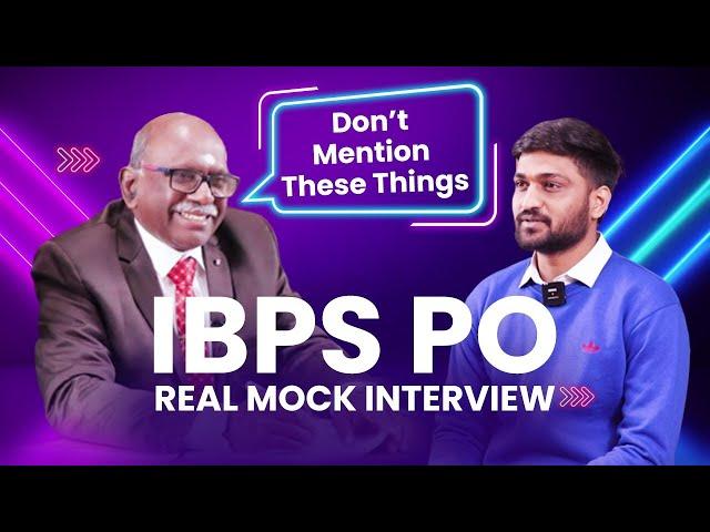 IBPS PO  Mock Interview | Experts Feedback & Suggestions | Interview Based Questions #guidely