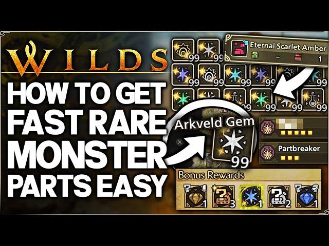 Monster Hunter Wilds - How to Get 10x More Monster Materials & INFINITE Rare Gems - Fast Farm Guide!