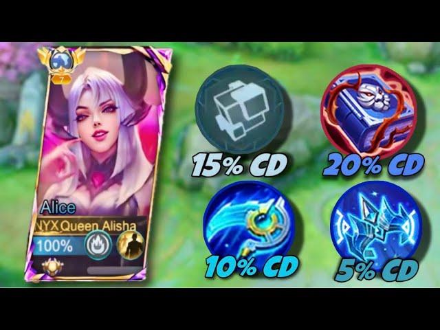 WHEN ALICE ABUSE THIS NEW TEMPORAL REIGN WITH CD REDUCTION BUILDS !!(must try)| MLBB