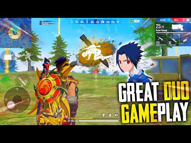 Great Duo Gameplay With 17 Kills Total In Free Fire Mp40 + AWM | Garena Free Fire | P.K. GAMERS