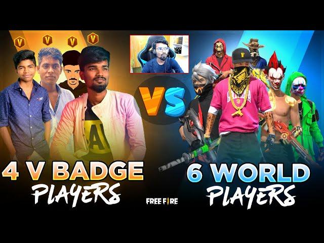 (Facecam)4 Tamil (V) Badge Players Vs 6 World Pro Players| Kutty Gokul || TN Tamil | Sk Gaming