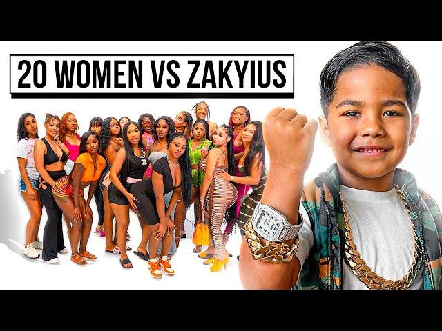 20 WOMEN VS 1 YOUTUBER: ZAKYIUS