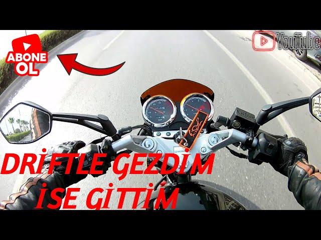 DRİFTLE GEZEREK İŞE GİDİYORUM (DRİFT MOTOVLOG)