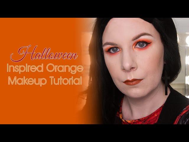 Halloween inspired Orange Makeup look | Erin Applebee