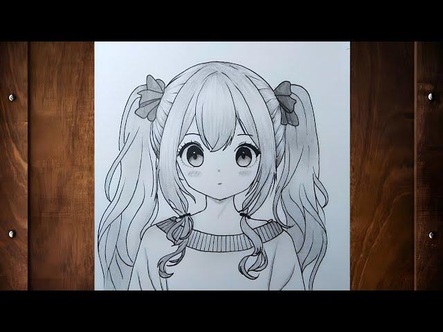 Easy to draw || How to draw a Kawai girl easy