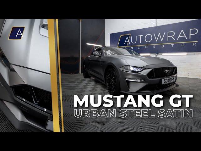 Ford Mustang Urban Steel Satin Full Car Wrap Cinematic! | Autowrap Manchester