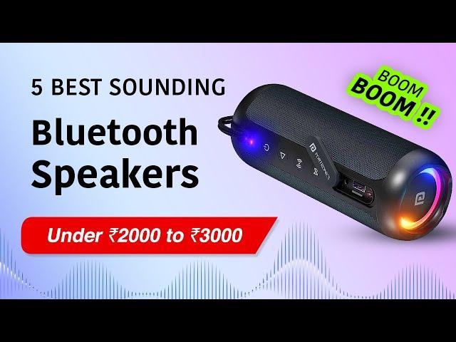 Top 5 Best Bluetooth Speakers Under ₹2000 - ₹3000  Great Sounding Portable Wireless Speakers 2024