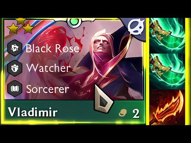 Toxic Broken Build " Crimson Pact " Vladimir Augment ⭐⭐⭐ 3 Star | ft. 8 Sorcerer | TFT SET 13