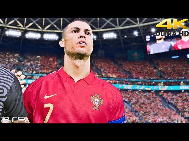 PES 2021 - Portugal vs França | EURO 2020 Gameplay [PS5] 4K