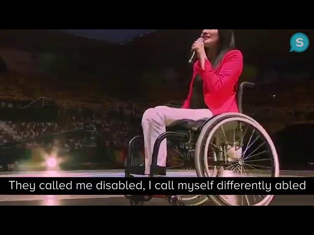 Motivational Speech by a handicapped women