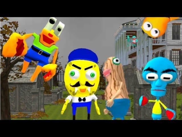 Sponge Neighbor Church Escape 3D