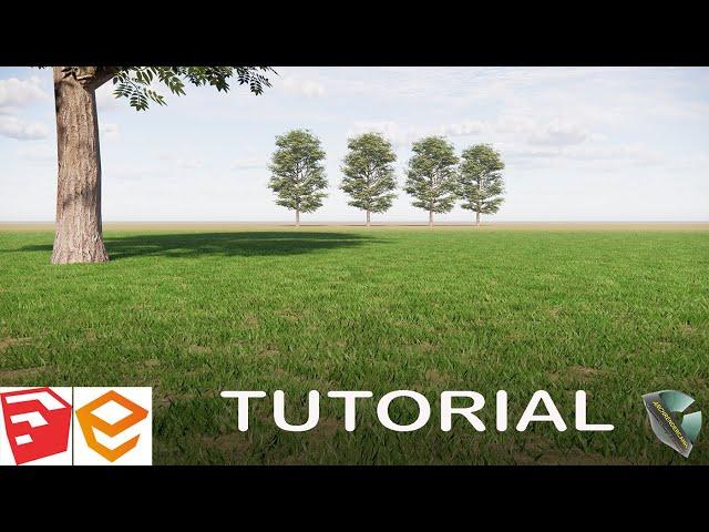 HOW TO MAKE THE REALISTIC GRASS BY ENSCAPE & SKETCHUP