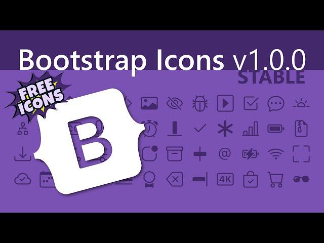 FREE Icons! How to use Bootstrap Icons v1.0.0 | Bootstrap 5 (2020)