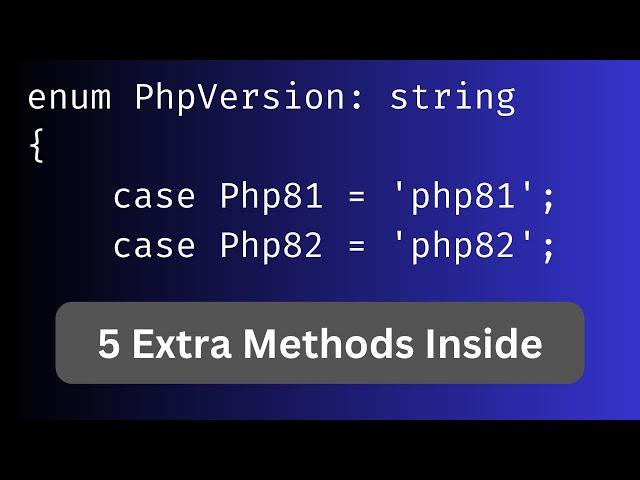 PHP Enum Class in Laravel: Extra Custom Methods