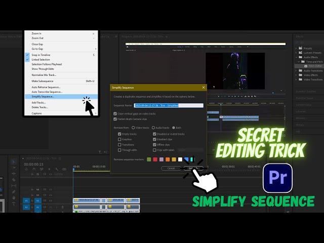 Simplify Sequences with a Secret Editing Trick : Premiere Pro Tutorial