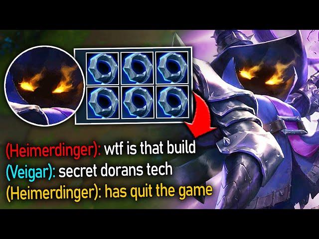 Veigar but I build 6 Dorans Rings and make the enemy Rage Quit (HILARIOUS)