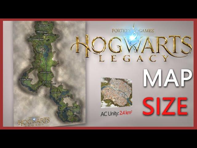 Hogwarts Legacy  Map SIZE