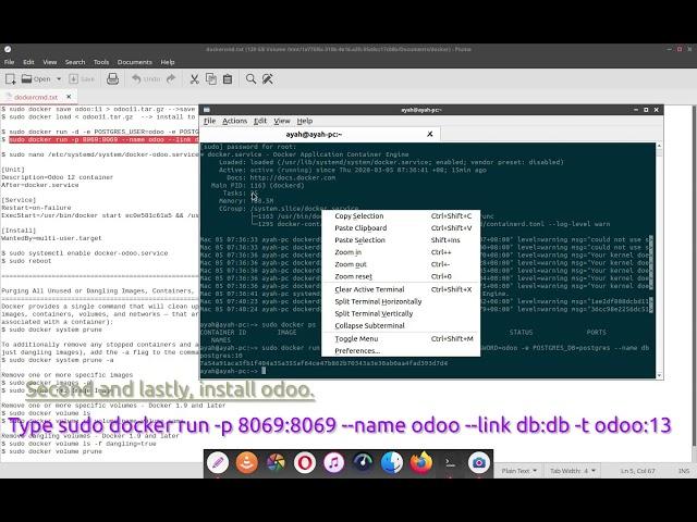 How to install Odoo using docker.