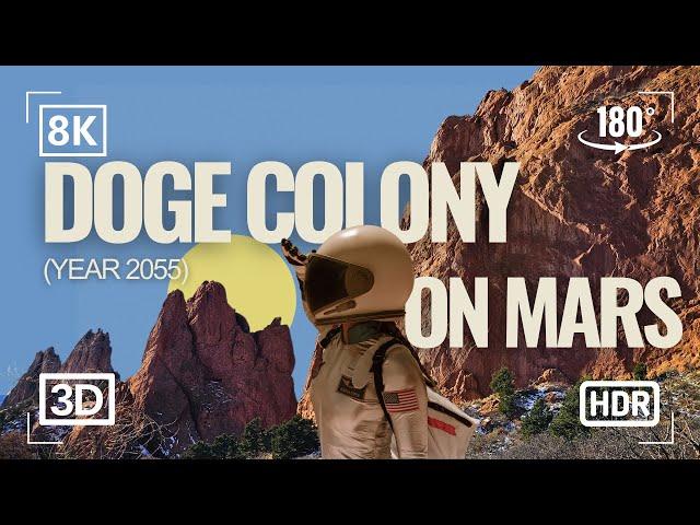 VR 180° Tour of Doge Colony on Mars.  Year 2055: A New Beginning After Earth’s Collapse | Apply Now