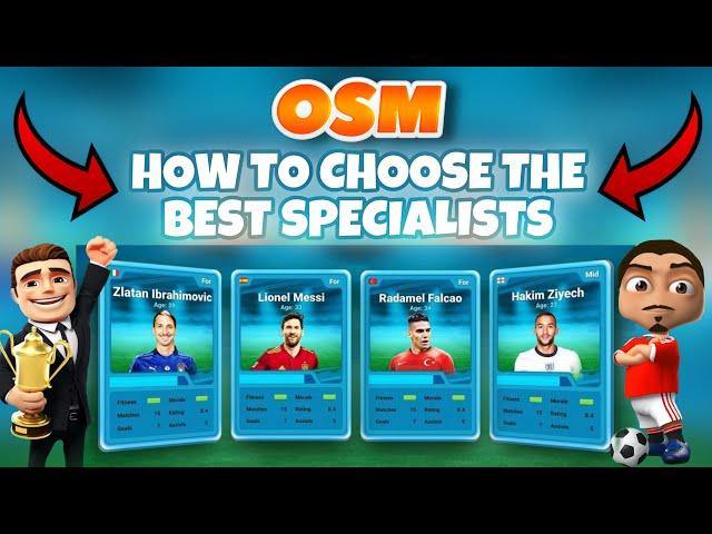 CHOOSE THE BEST SPECIALISTS IN ONLINE SOCCER MANAGER AND WIN MORE GAMES ‼️ - OSM 2021