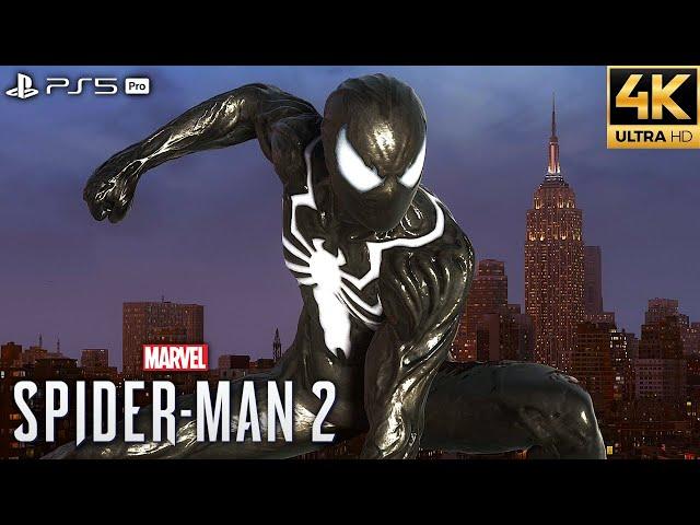 Marvel's Spider-Man 2 PS5 Pro - Symbiote Suit Free Roam Gameplay (4K 60FPS)