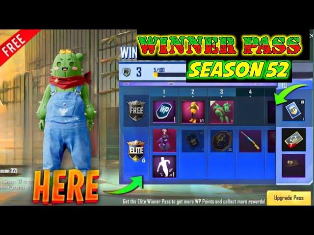 Pubg Lite Season 52 Winner Pass / 1 To 50 Wp Rewards / New Winner Pass Season 52 Pubg Lite 