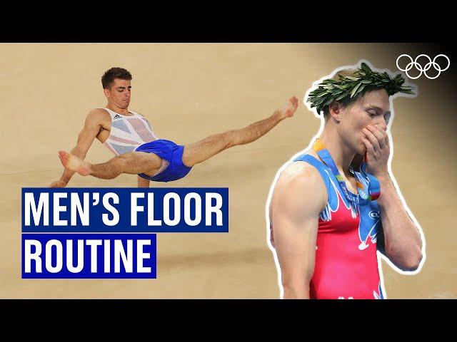 Evolution of the Men’s floor event at the Olympics!