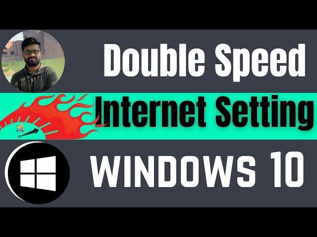 How to increase internet speed windows10 CMD 2024 [Double Speed]