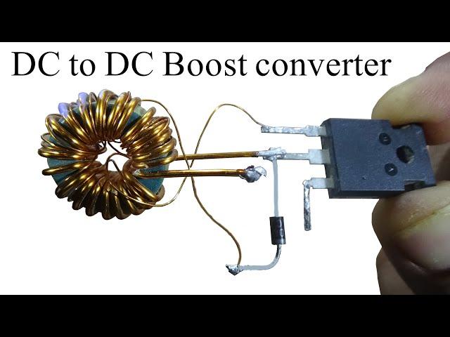 Make a powerful dc to dc boost converter using mosfet