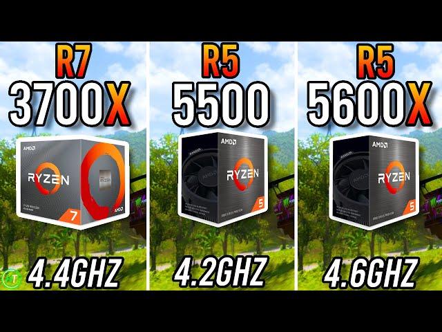 Ryzen 7 3700X vs Ryzen 5 5500 vs Ryzen 5 5600X