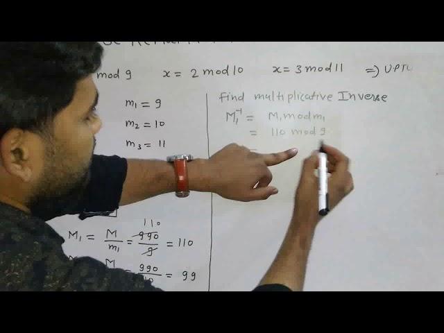 Chinese Remainder theorem with example